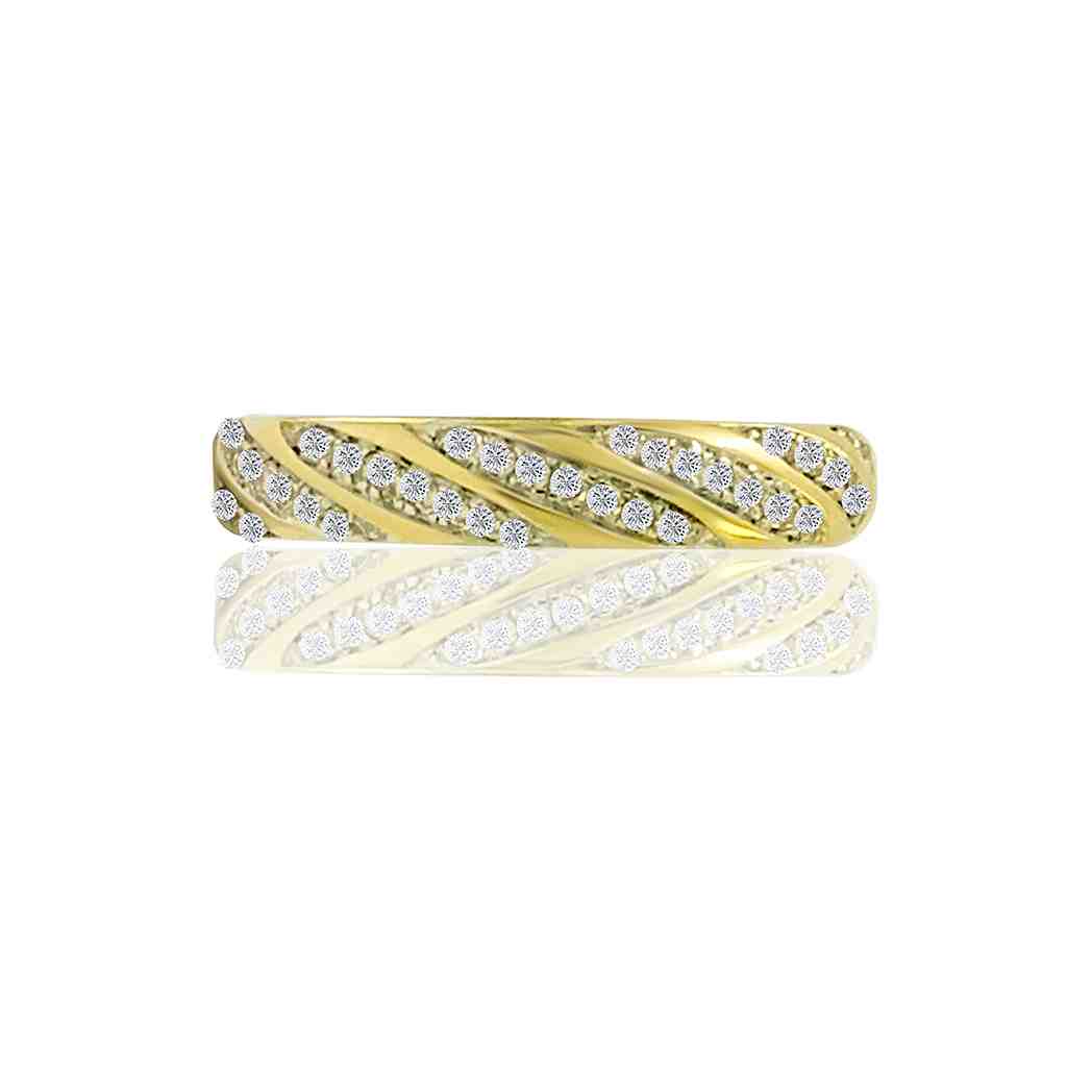Diagonal Row Eternity Band Ring LR11080A